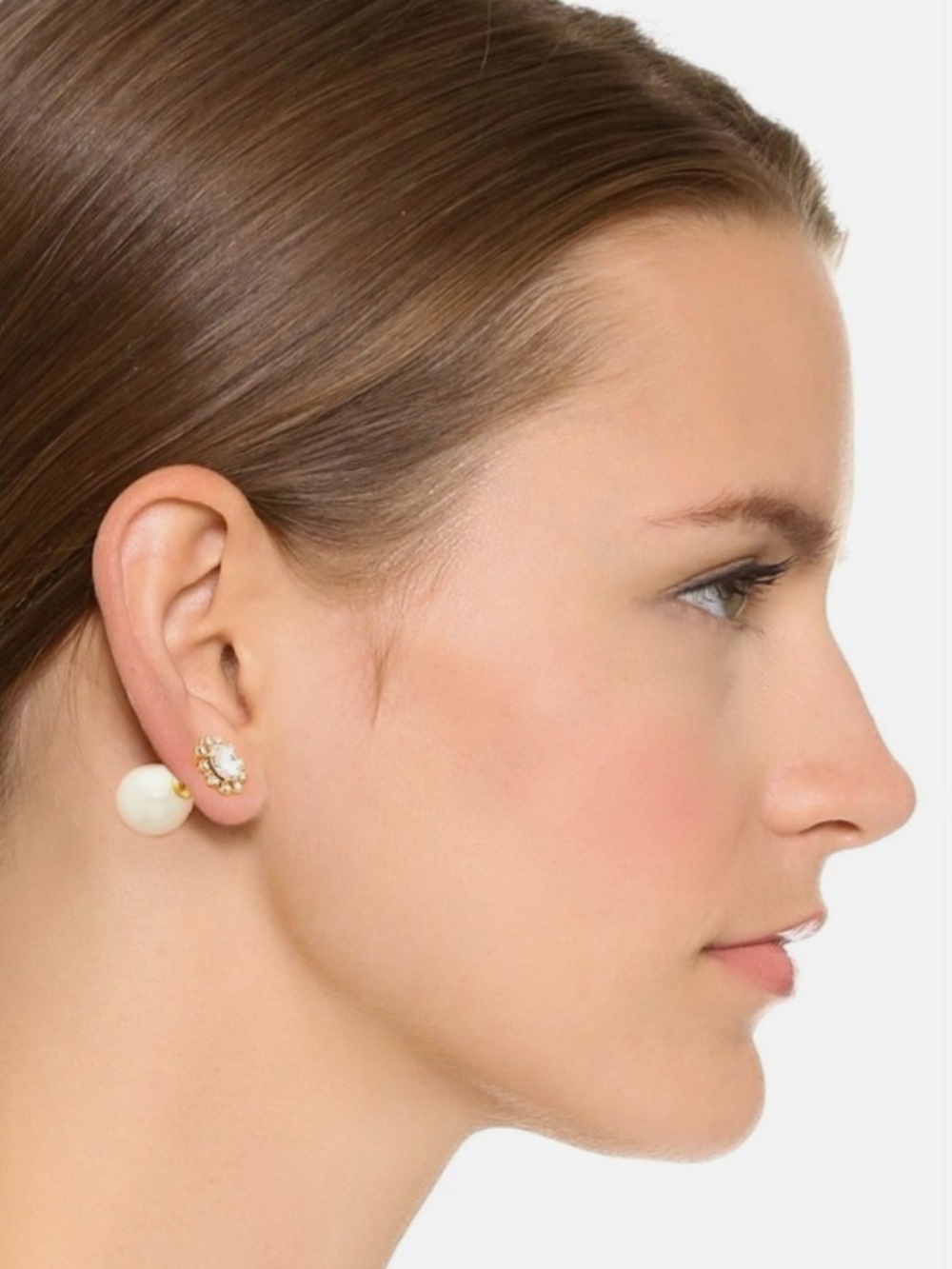Kate Spade Reversible Pearl/Flower Earrings